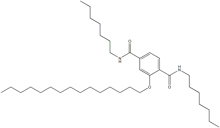 2-(Pentadecyloxy)-N,N'-diheptylterephthalamide Struktur