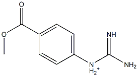 1-[4-Methoxycarbonylphenyl]guanidinium Struktur