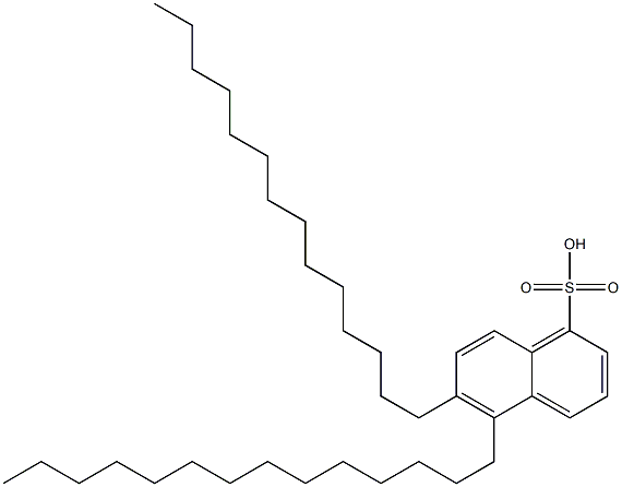 5,6-Ditetradecyl-1-naphthalenesulfonic acid Struktur