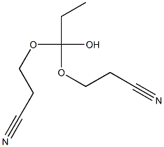 1,1-Bis(2-cyanoethoxy)-1-propanol Struktur