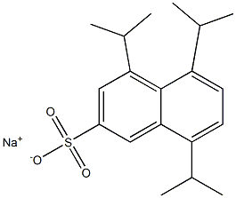 4,5,8-Triisopropyl-2-naphthalenesulfonic acid sodium salt Struktur