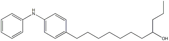 4-(8-Hydroxyundecyl)phenylphenylamine Struktur