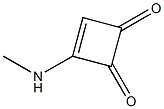 3-Methylamino-3-cyclobutene-1,2-dione Struktur