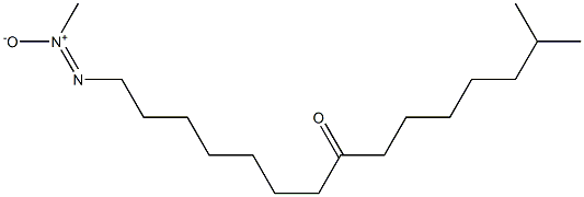 14-Methyl-1-[methyl-ONN-azoxy]pentadecan-8-one Struktur