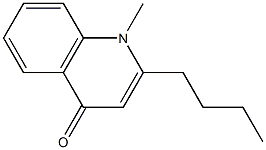 1-Methyl-2-butylquinolin-4(1H)-one Struktur