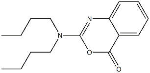 2-Dibutylamino-4H-3,1-benzoxazin-4-one Struktur