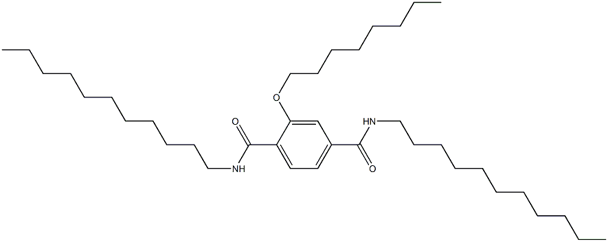 2-(Octyloxy)-N,N'-diundecylterephthalamide Struktur