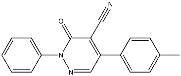 5-(4-Methylphenyl)-3-oxo-2-phenyl-2,3-dihydropyridazine-4-carbonitrile Struktur