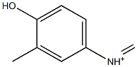 (4-Hydroxy-3-methylphenyl)(methylene)aminium Struktur