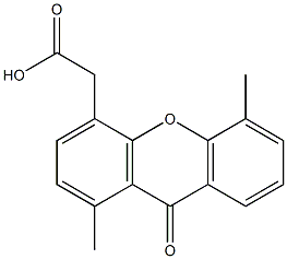 1,5-Dimethyl-9-oxo-9H-xanthene-4-acetic acid Struktur