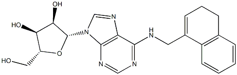 N-[[(3,4-Dihydronaphthalen)-1-yl]methyl]adenosine Struktur