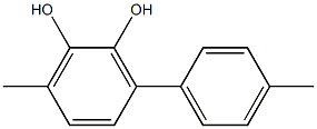 3-(4-Methylphenyl)-6-methylbenzene-1,2-diol Struktur