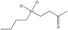 1-(Butyldichlorostannyl)butan-3-one Struktur