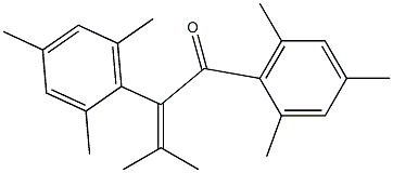 1,2-Bis(2,4,6-trimethylphenyl)-3-methyl-2-buten-1-one Struktur