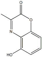 3-Methyl-5-hydroxy-2H-1,4-benzoxazine-2-one Struktur