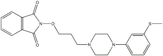 2-[3-[4-(3-Methylthiophenyl)-1-piperazinyl]propyloxy]-1H-isoindole-1,3(2H)-dione Struktur