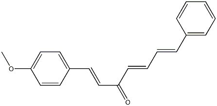 1-(4-Methoxyphenyl)-7-phenyl-1,4,6-heptatrien-3-one Struktur