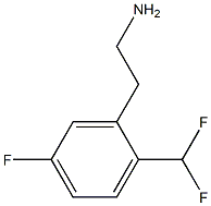 BENZENEETHANAMINE, 2-(DIFLUOROMETHYL)-5-FLUORO- Struktur