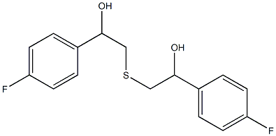 1-(4-FLUORO-PHENYL)-2-[2-(4-FLUORO-PHENYL)-2-HYDROXY-ETHYLSULFANYL]-ETHANOL Struktur