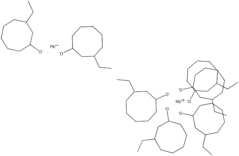 Lead niobium 2-ethylhexano-ethoxide, 10% w/v in ethanol, 99% (metals basis) Struktur