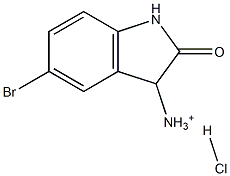 5-bromo-2-oxoindolin-3-aminium hydrochloride Struktur