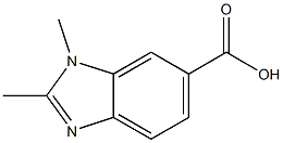 1,2-Dimethyl-1H-benzimidazole-6-carboxylic acid Struktur