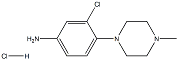 3-Chloro-4-(4-methyl-piperazin-1-yl)-phenylaminehydrochloride Struktur