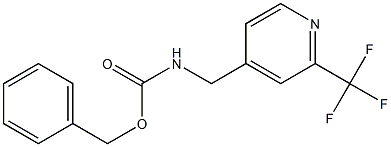 benzyl ((2-(trifluoromethyl)pyridin-4-yl)methyl)carbamate Struktur