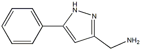 1-(5-phenyl-1H-pyrazol-3-yl)methanamine Struktur