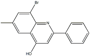 8-Bromo-6-methyl-2-phenylquinoline-4-ol Struktur