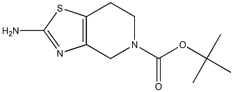 2-Amino-6,7-dihydro-4H-thiazolo[4,5-c]pyridine-5-carboxylic acid tert-butyl ester Struktur