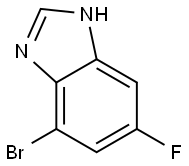 4-Bromo-6-fluorobenzimidazole Struktur