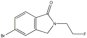 5-Bromo-2-(2-fluoroethyl)isoindolin-1-one Struktur