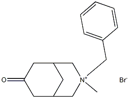 3-Benzyl-3-methyl-7-oxo-3-azonia-bicyclo[3.3.1]nonane Bromide Struktur