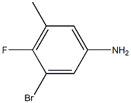 3-bromo-4-fluoro-5-methyl benzenamine Struktur