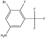 3-bromo-4-fluoro-5-(trifluoromethyl)benzenamine Struktur