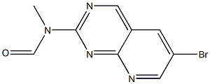 N-(6-bromopyrido[2,3-d]pyrimidin-2-yl)-N-methylformamide Struktur