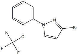 3-bromo-1-(2-(trifluoromethoxy)phenyl)-1H-pyrazole Struktur