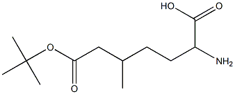 BOC-L-2-amino-5-methylhexanoic acid Struktur