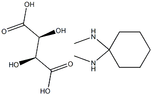 N,N'-Dimethyl-1S,2S-Diaminocyclohexane-D-tartrate Struktur