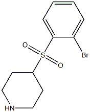 4-(2-Bromo-benzenesulfonyl)-piperidine Struktur