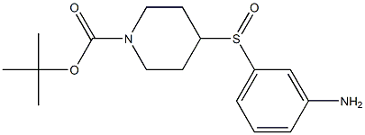 4-(3-Amino-benzenesulfinyl)-piperidine-1-carboxylic acid tert-butyl ester Struktur