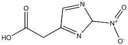 2-(2-nitro-2H-imidazol-4-yl)acetic acid Struktur