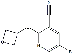 5-bromo-2-(oxetan-3-yloxy)pyridine-3-carbonitrile Struktur