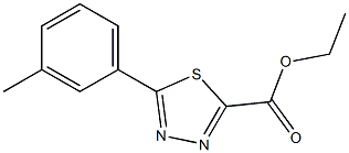 ethyl 5-M-tolyl-1,3,4-thiadiazole-2-carboxylate Struktur