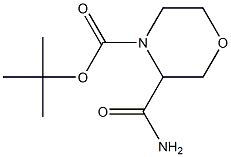 4-Boc-3-carbaMoylMorpholine Struktur