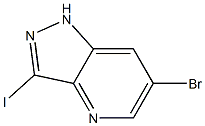 6-BroMo-3-iodo-1H-pyrazolo[4,3-b]pyridine Struktur