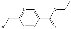 6-Bromomethyl-nicotinic acid ethyl ester Struktur