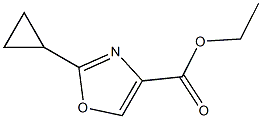 Ethyl 2-cyclopropyl-1,3-oxazole-4-carboxylate Struktur