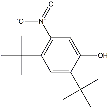 2,4-Di-tert-butyl-5-nitrophenol Struktur